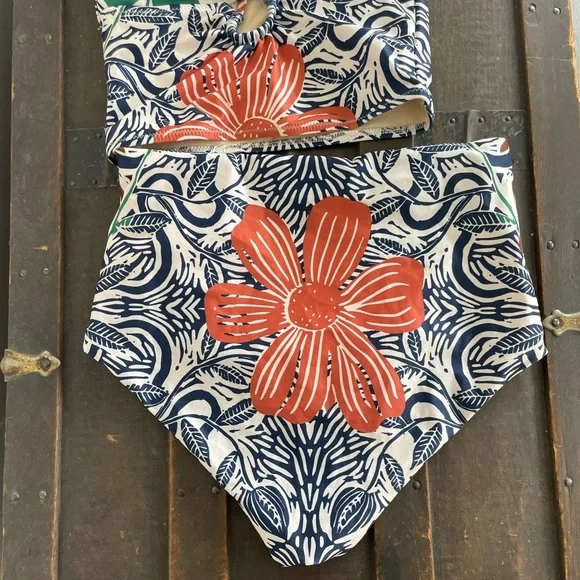 Carolina K for Free People Printed Hugh Waist Bikini XS - Picture 5 of 9